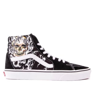 Mens vans navy cheap sk8-hi mountain edition trainers
