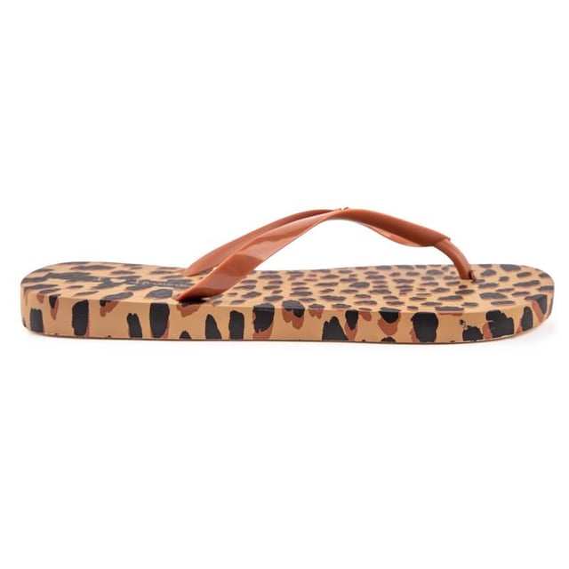 Ipanema animal print flip top flops