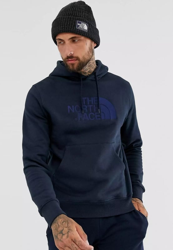 The North Face Mens Drew Peak Embroidery Hoodie Urban Navy