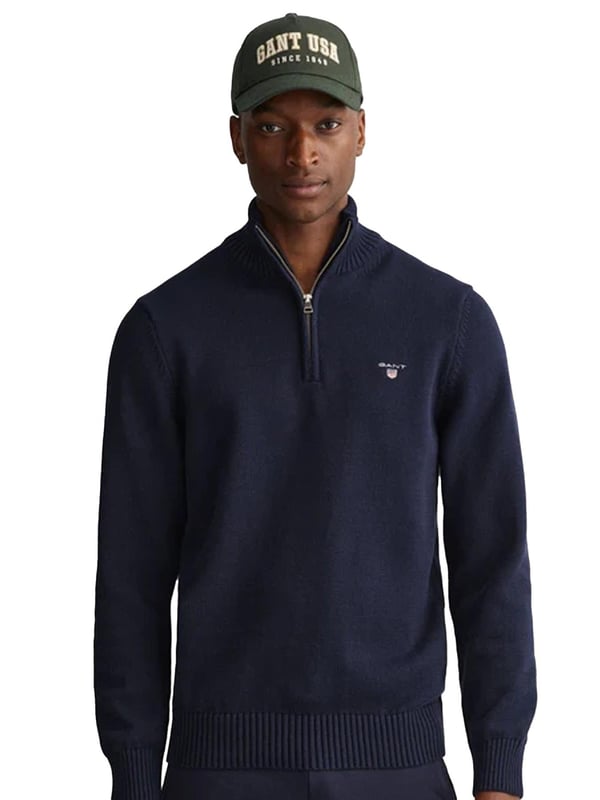 Gant Mens Half Zip Sweatshirt