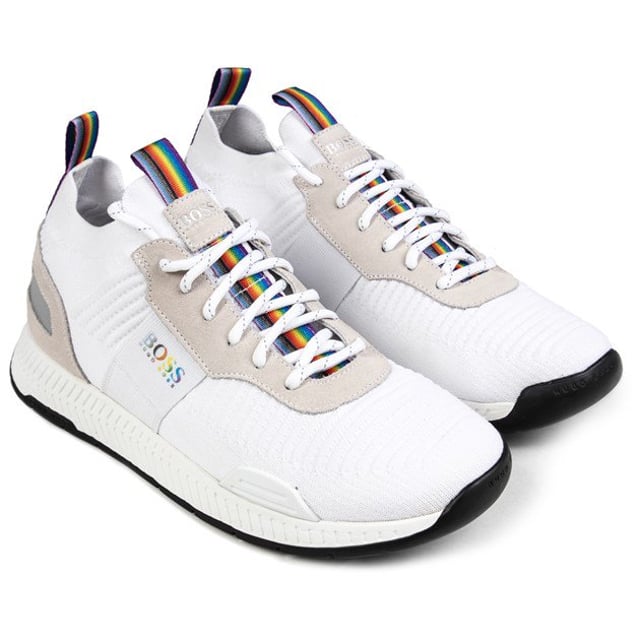 Boss athleisure low discount top knit trainers