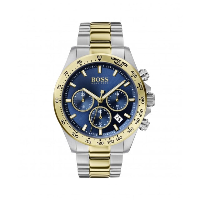 Hugo boss gold tone and stainless steel chronograph men's watch online