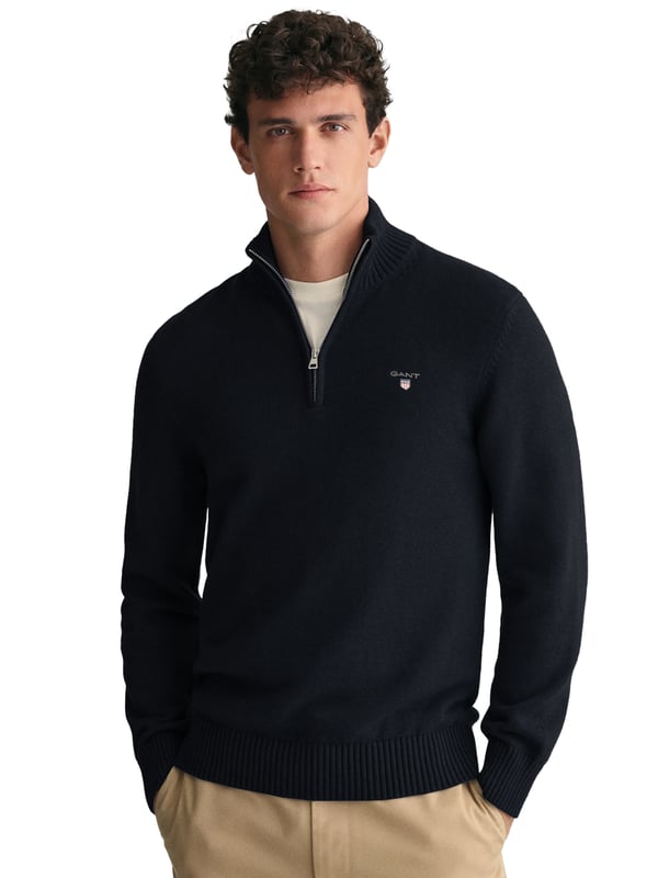 Gant Mens Half Zip Sweatshirt