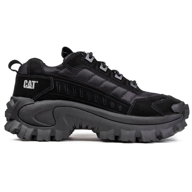 Cat footwear intruder best sale triple black trainers