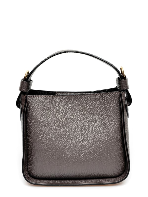 Carla ferreri black leather shoulder bag sales