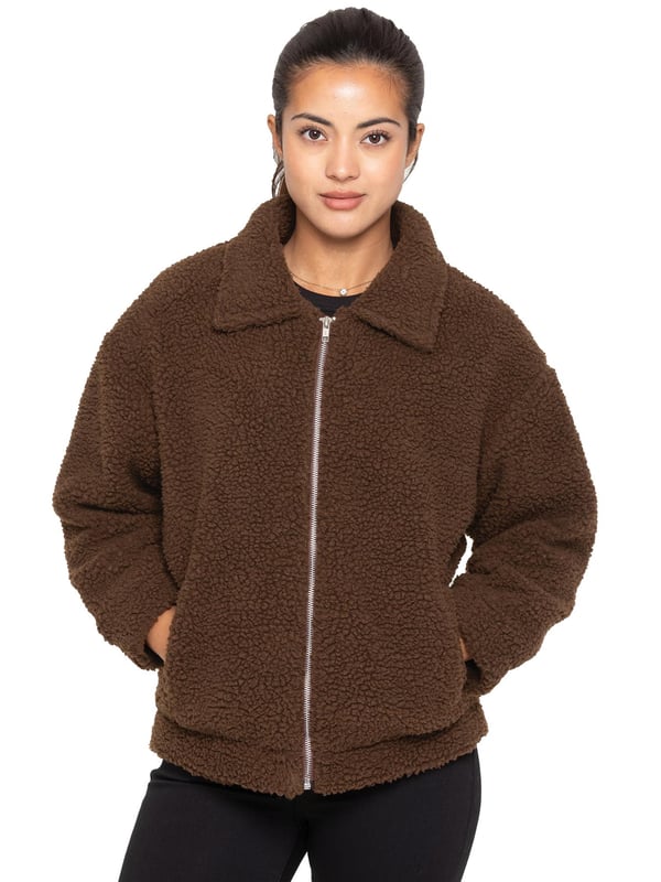 Ladies discount borg jacket