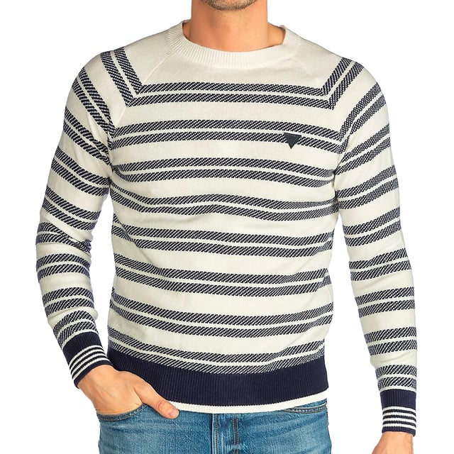 Guess sweater sale striped