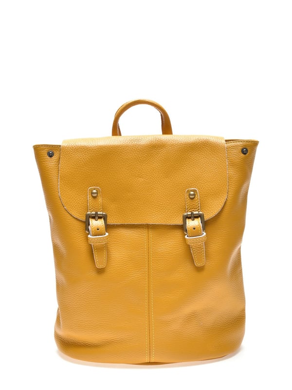 Mustard online leather bag