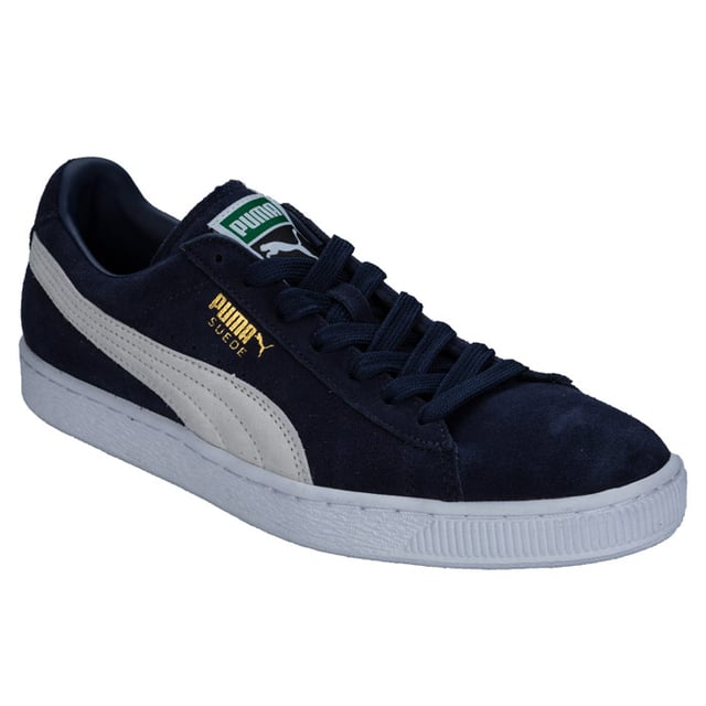 Navy puma top suede