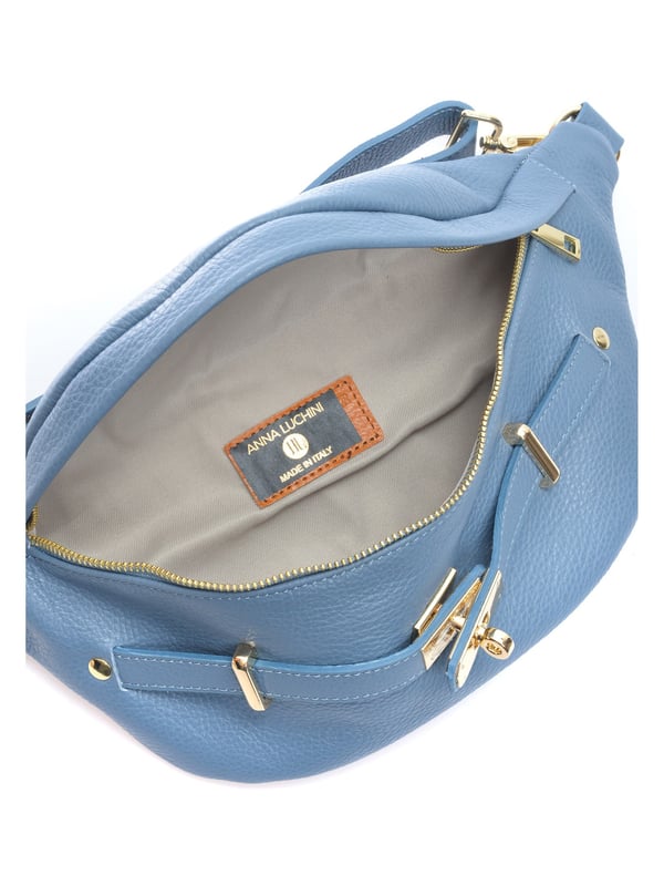 Anna Luchini AW23 AL 1850 Turquoise Leather Bag