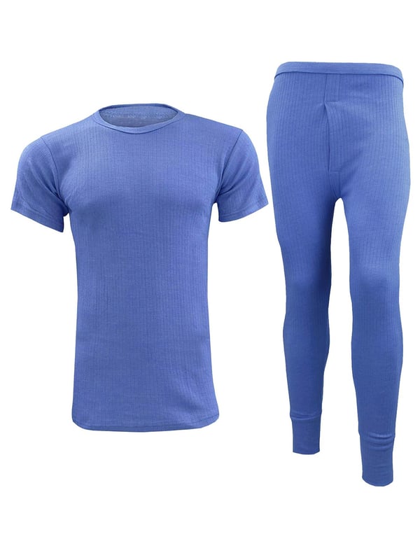 Mens thermal top and bottom set outlet